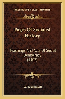 Couverture_Pages Of Socialist History