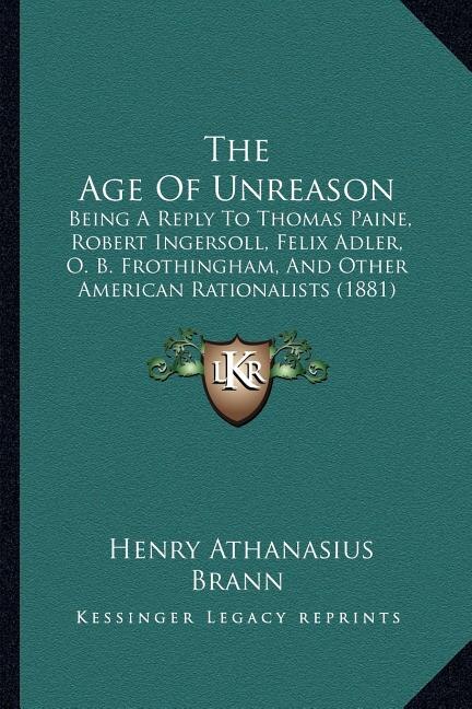 Front cover_The Age Of Unreason