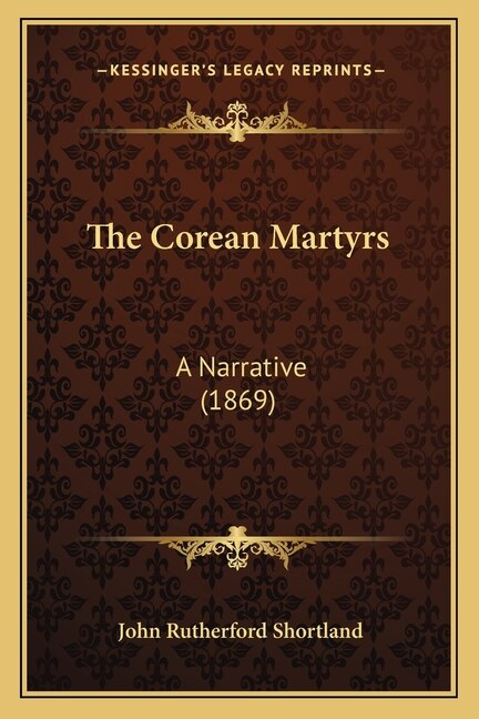Front cover_The Corean Martyrs