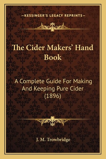 Front cover_The Cider Makers' Hand Book