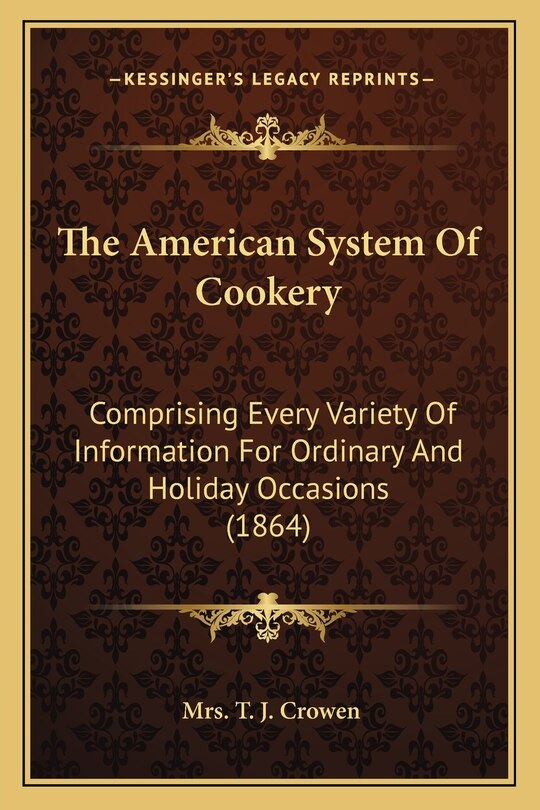 Couverture_The American System Of Cookery