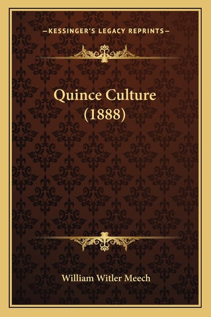 Couverture_Quince Culture (1888)