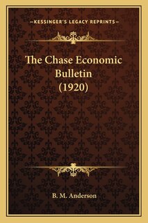 Couverture_The Chase Economic Bulletin (1920)