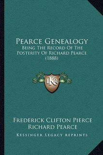Front cover_Pearce Genealogy