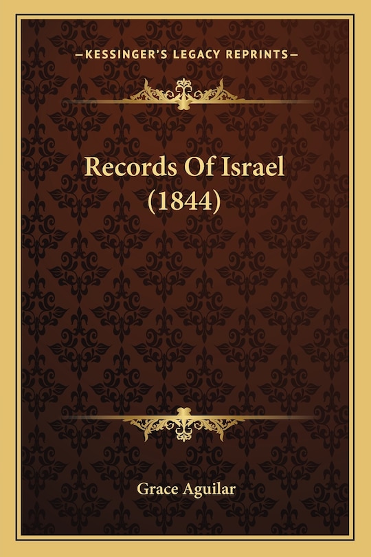 Front cover_Records Of Israel (1844)