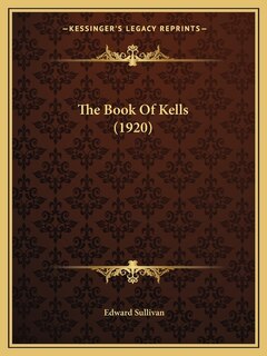 Front cover_The Book Of Kells (1920)