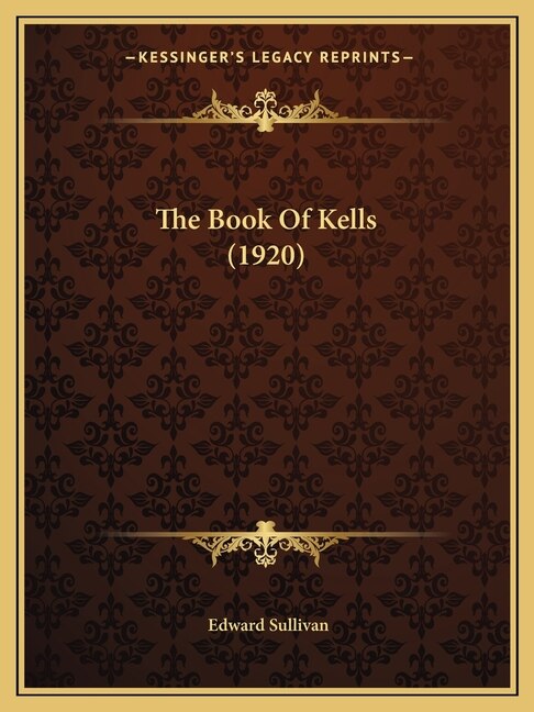 Front cover_The Book Of Kells (1920)