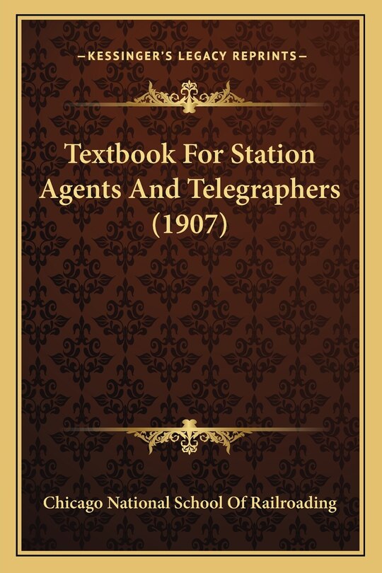 Couverture_Textbook For Station Agents And Telegraphers (1907)