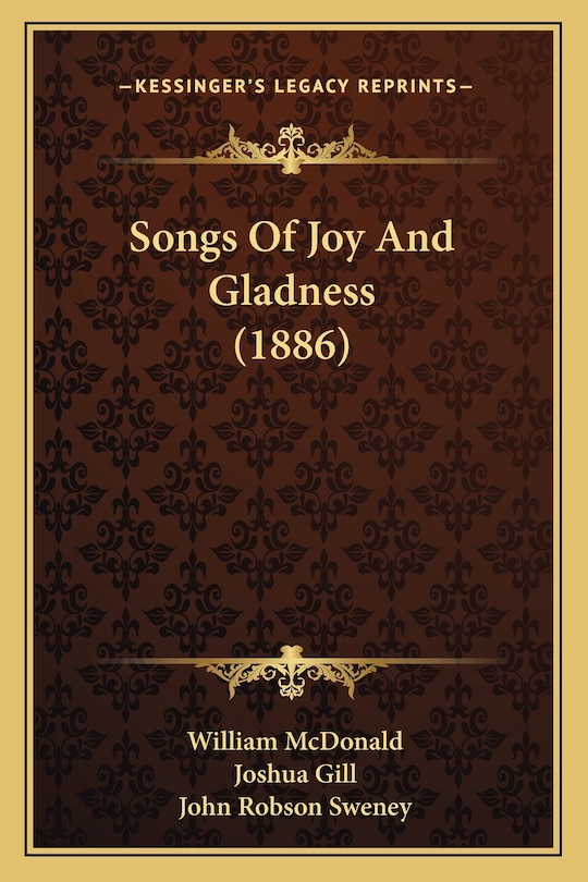 Front cover_Songs Of Joy And Gladness (1886)