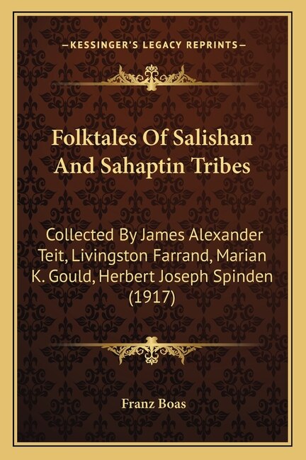 Front cover_Folktales Of Salishan And Sahaptin Tribes