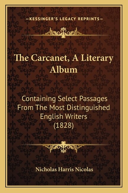 Front cover_The Carcanet, A Literary Album