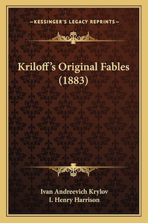 Couverture_Kriloff's Original Fables (1883)
