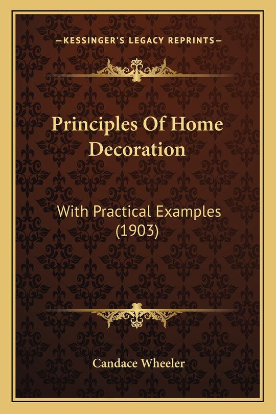 Couverture_Principles Of Home Decoration