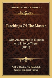 Couverture_Teachings Of The Master