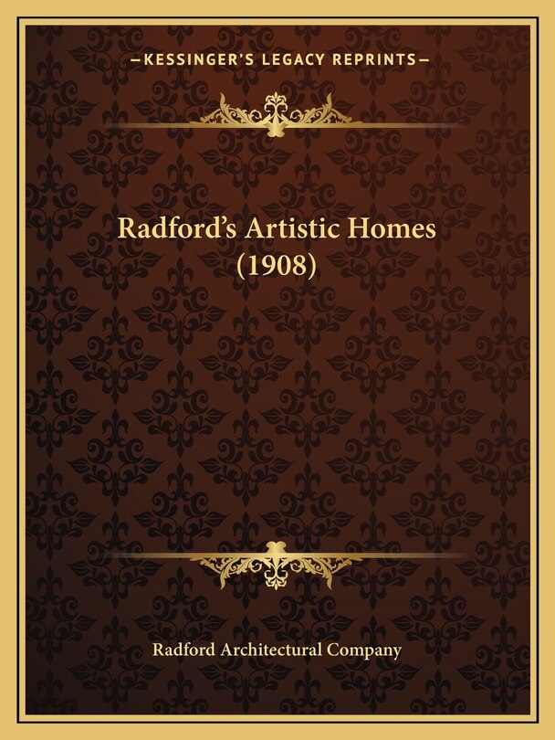 Couverture_Radford's Artistic Homes (1908)
