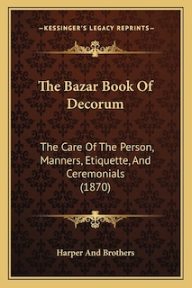 Couverture_The Bazar Book Of Decorum