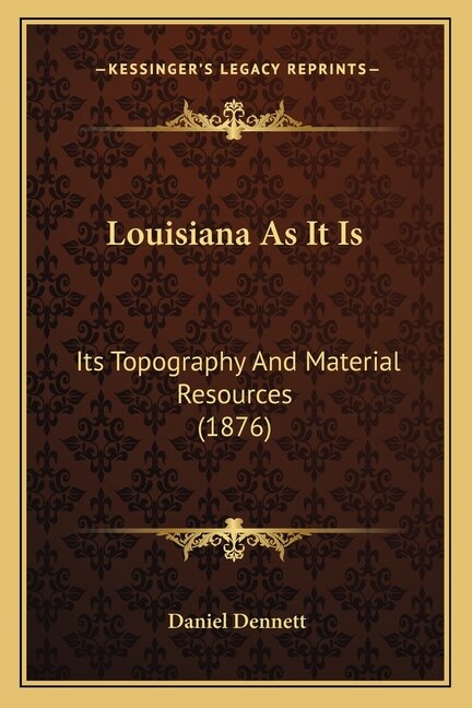 Front cover_Louisiana As It Is