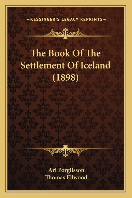 Couverture_The Book Of The Settlement Of Iceland (1898)