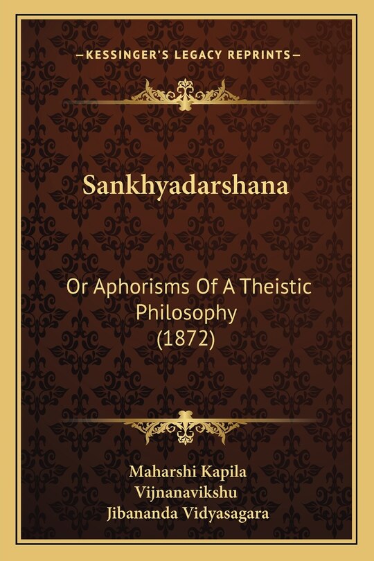 Front cover_Sankhyadarshana