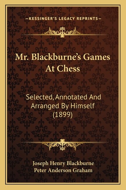 Couverture_Mr. Blackburne's Games At Chess