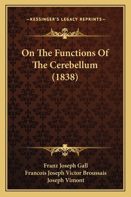 Front cover_On The Functions Of The Cerebellum (1838)