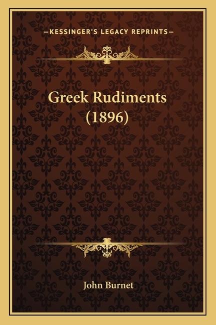 Couverture_Greek Rudiments (1896)