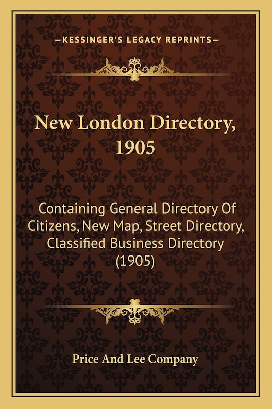 Front cover_New London Directory, 1905