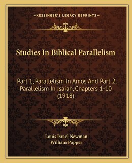Front cover_Studies In Biblical Parallelism