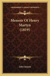 Front cover_Memoir Of Henry Martyn (1819)
