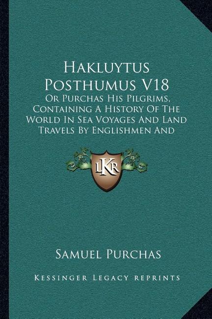 Front cover_Hakluytus Posthumus V18
