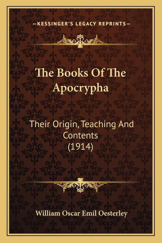 Front cover_The Books Of The Apocrypha