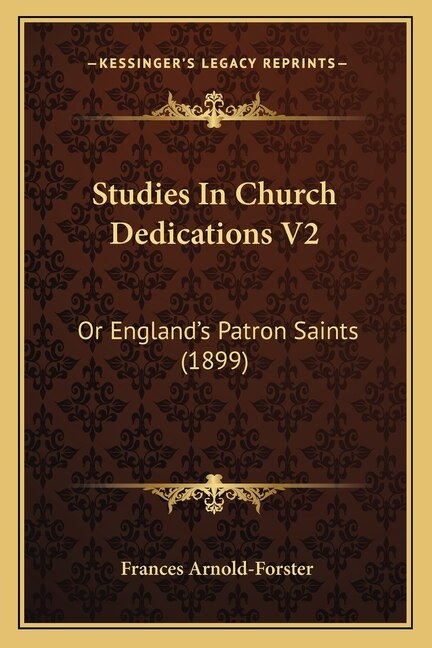 Front cover_Studies In Church Dedications V2