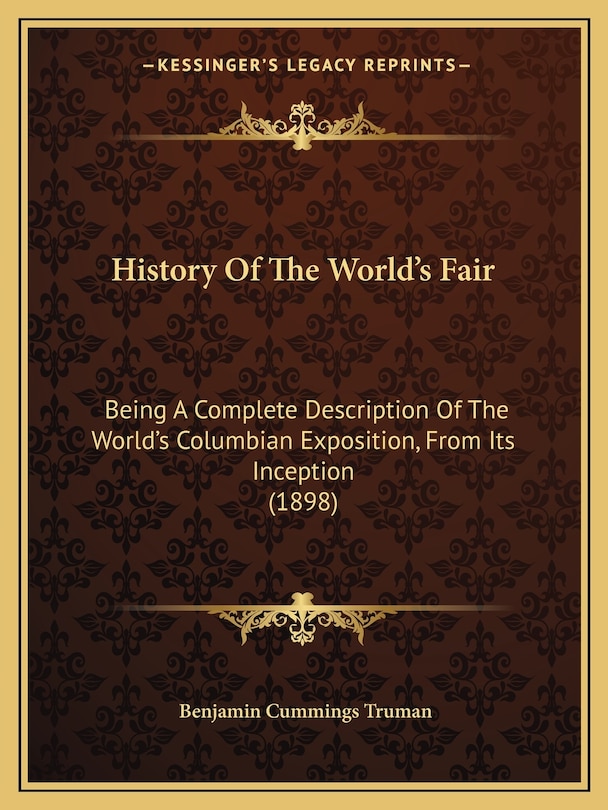 Front cover_History Of The World's Fair