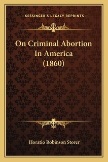 Couverture_On Criminal Abortion In America (1860)