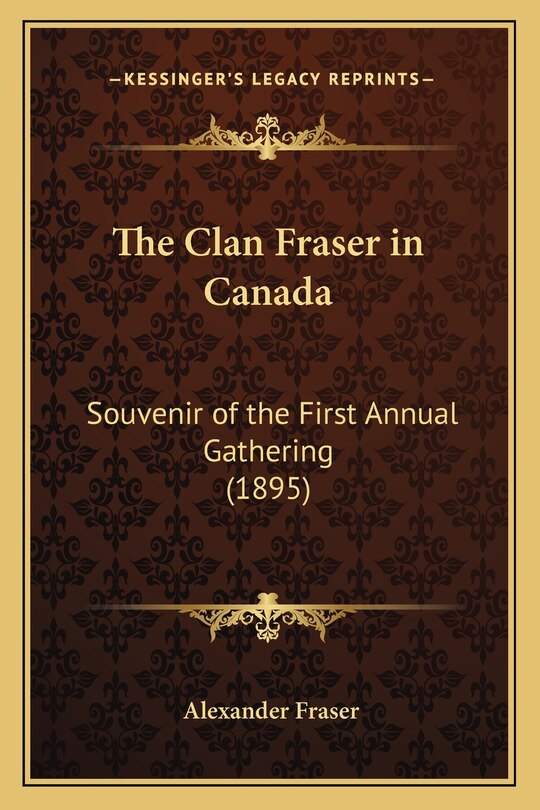 Front cover_The Clan Fraser in Canada