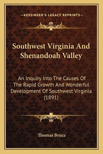 Front cover_Southwest Virginia And Shenandoah Valley