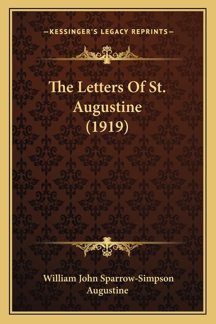 Couverture_The Letters Of St. Augustine (1919)