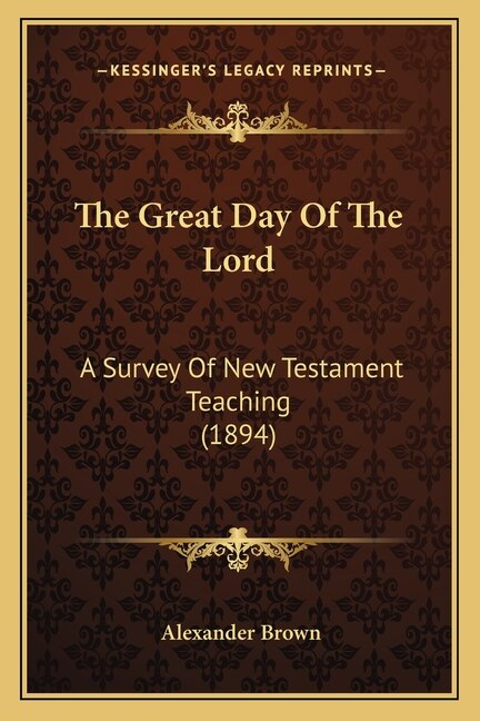 Front cover_The Great Day Of The Lord