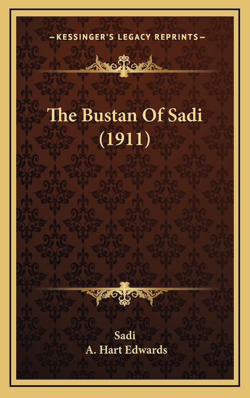 Front cover_The Bustan Of Sadi (1911)