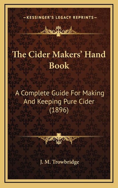 Front cover_The Cider Makers' Hand Book