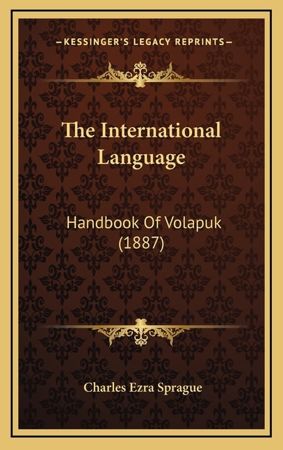 Couverture_The International Language