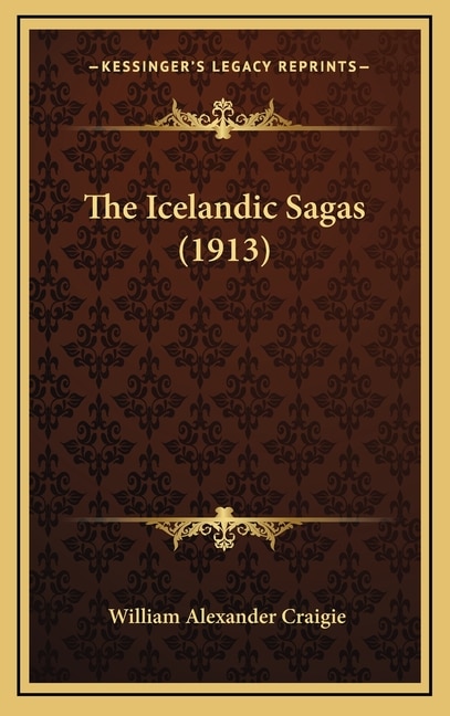 Front cover_The Icelandic Sagas (1913)