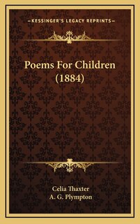 Couverture_Poems For Children (1884)