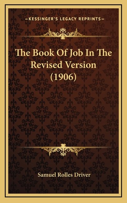 Front cover_The Book Of Job In The Revised Version (1906)