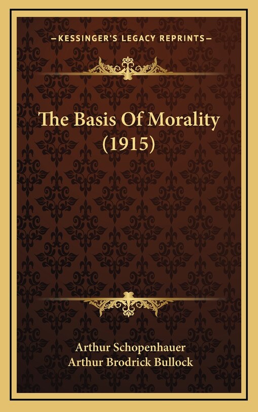 Front cover_The Basis Of Morality (1915)