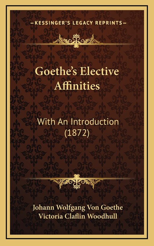 Couverture_Goethe's Elective Affinities