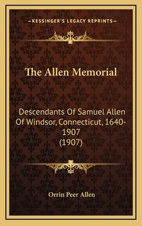 Couverture_The Allen Memorial