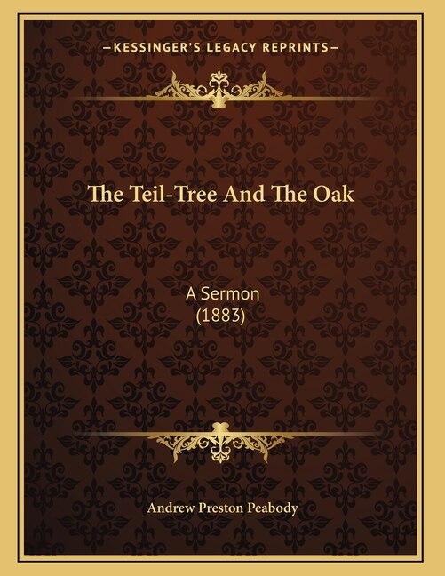 Front cover_The Teil-Tree And The Oak