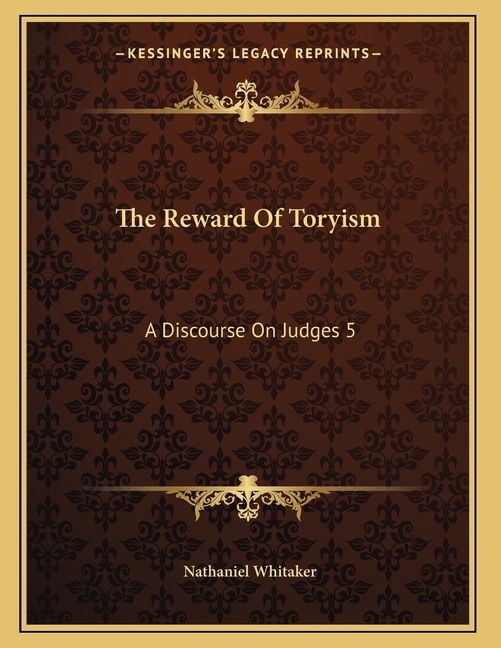 Front cover_The Reward Of Toryism