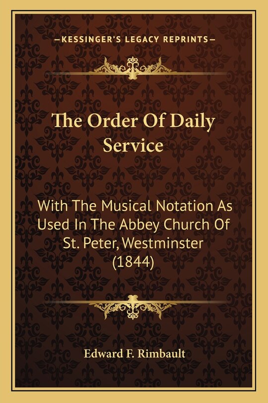 Front cover_The Order Of Daily Service